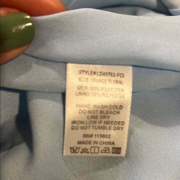 Lush Tropical Floral Spaghetti Strap Maxi Dress size small - Picture 14 of 15